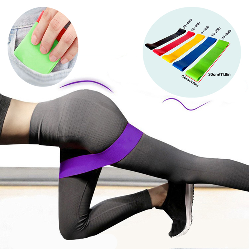 Pilates Bar Kit With Resistance Bands - 5 szt. Opaska oporowa do jogi