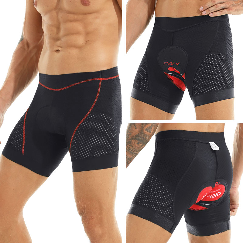 Padded Cycling Shorts 5D Gel - Spodenki rowerowe x-tiger Upgrade 5D Gel