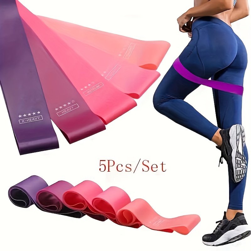 Pilates Bar Kit With Resistance Bands - 5-częściowy zestaw elastycznych taśm odpornościowych -