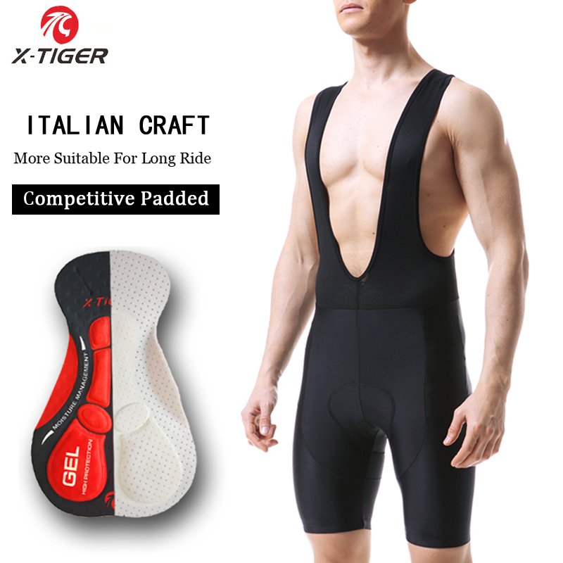Padded Cycling Shorts 5D Gel - X-TIGER spodenki rowerowe rower 5D wyściełane