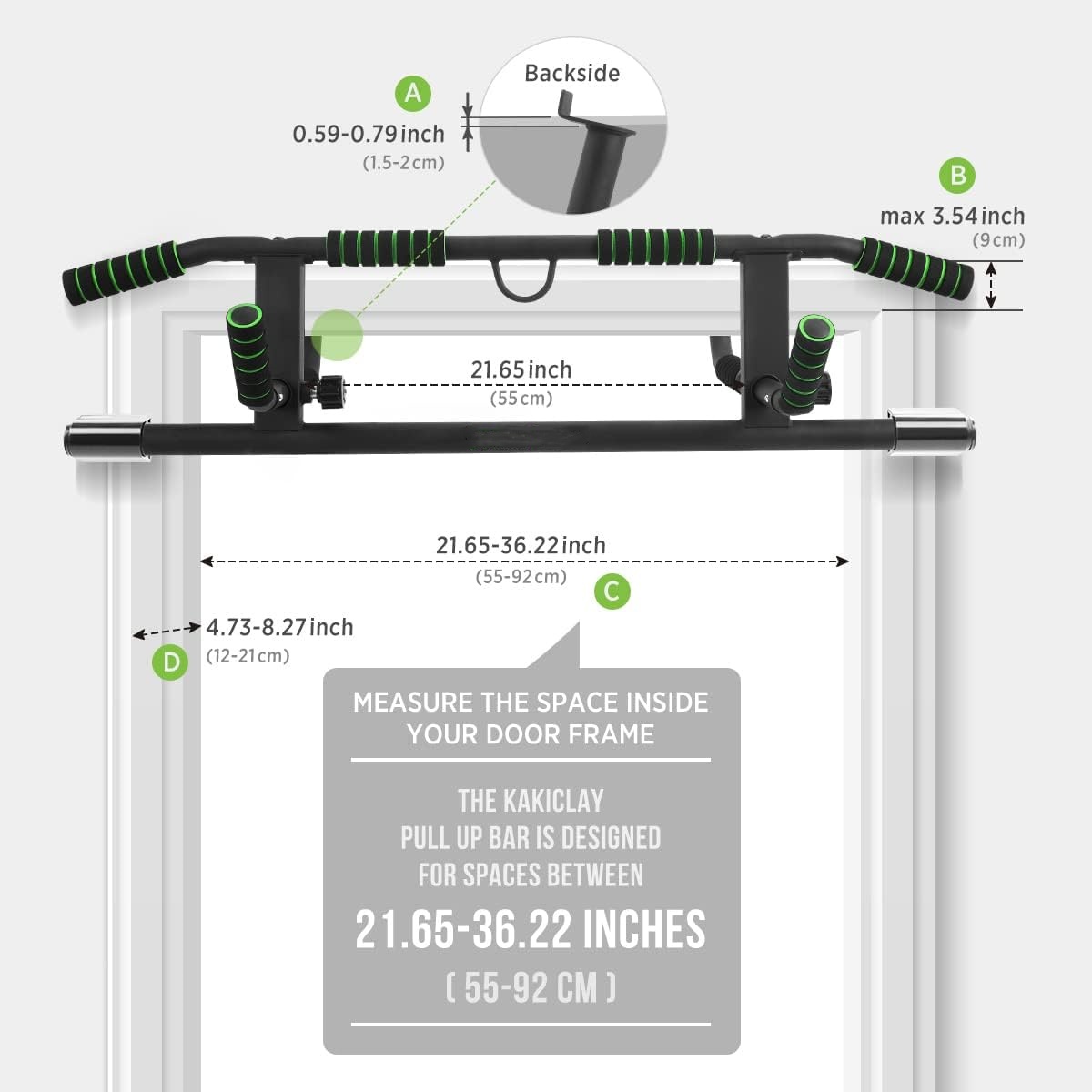 Door Pull Up Bar No Screw - Drążek do podciągania Wellshow Sport do
