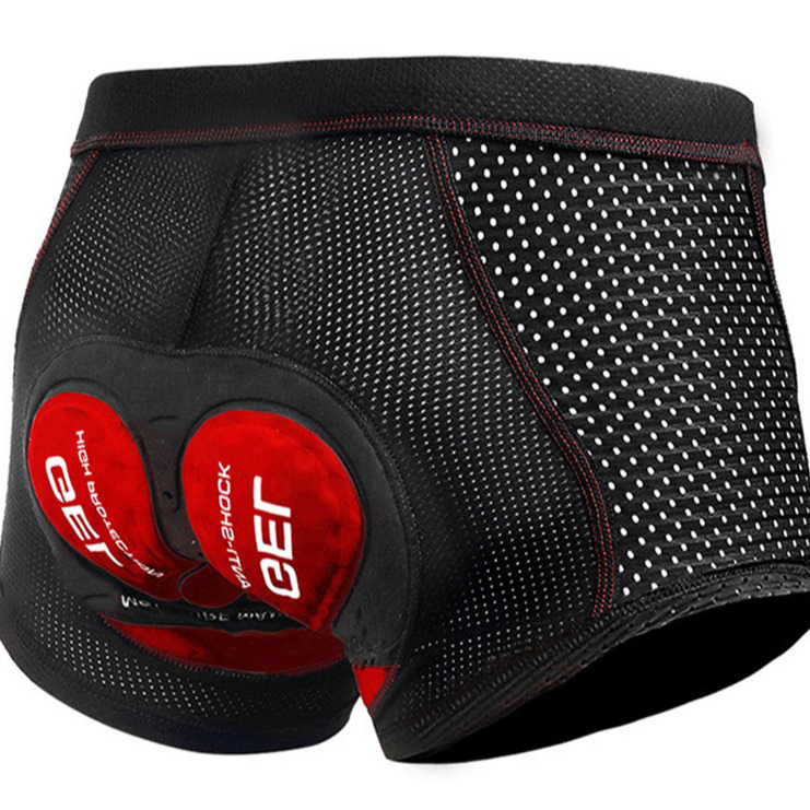 Padded Cycling Shorts 5D Gel - Spodenki rowerowe z oddychającą siateczką, bielizna