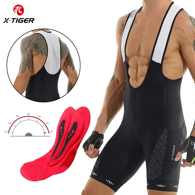 Padded Cycling Shorts 5D Gel - Spodenki rowerowe na szelkach 5D podkładka