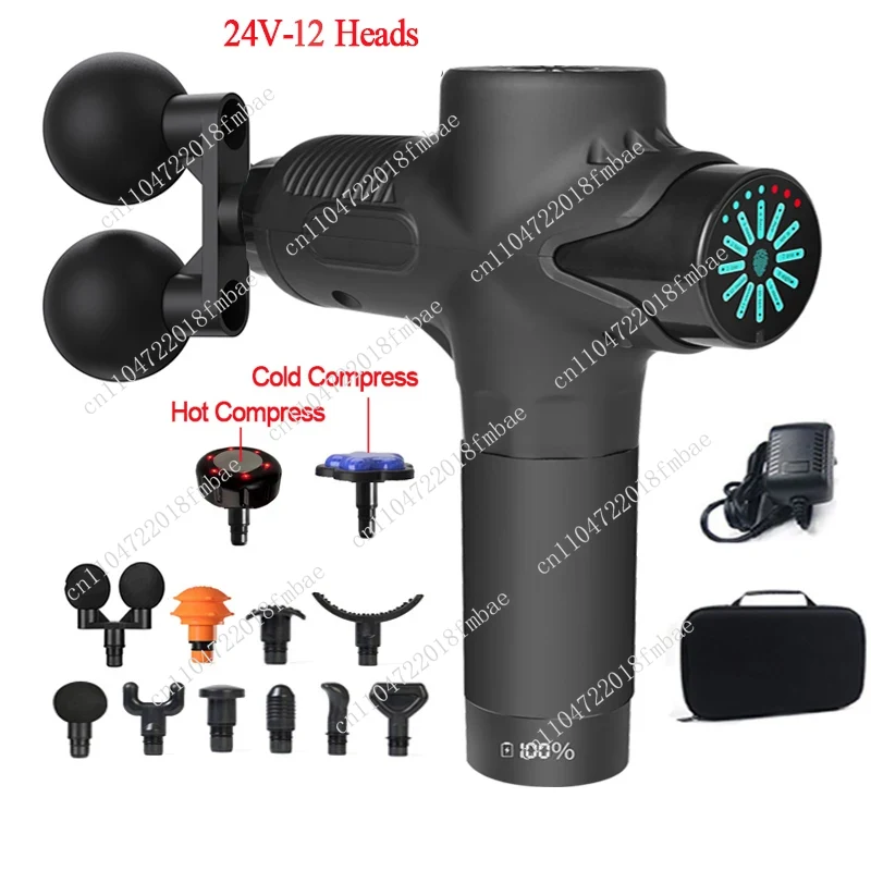 Electric Massage Gun Deep Tissue - Profesjonalny pistolet do masażu elektrycznego 24V