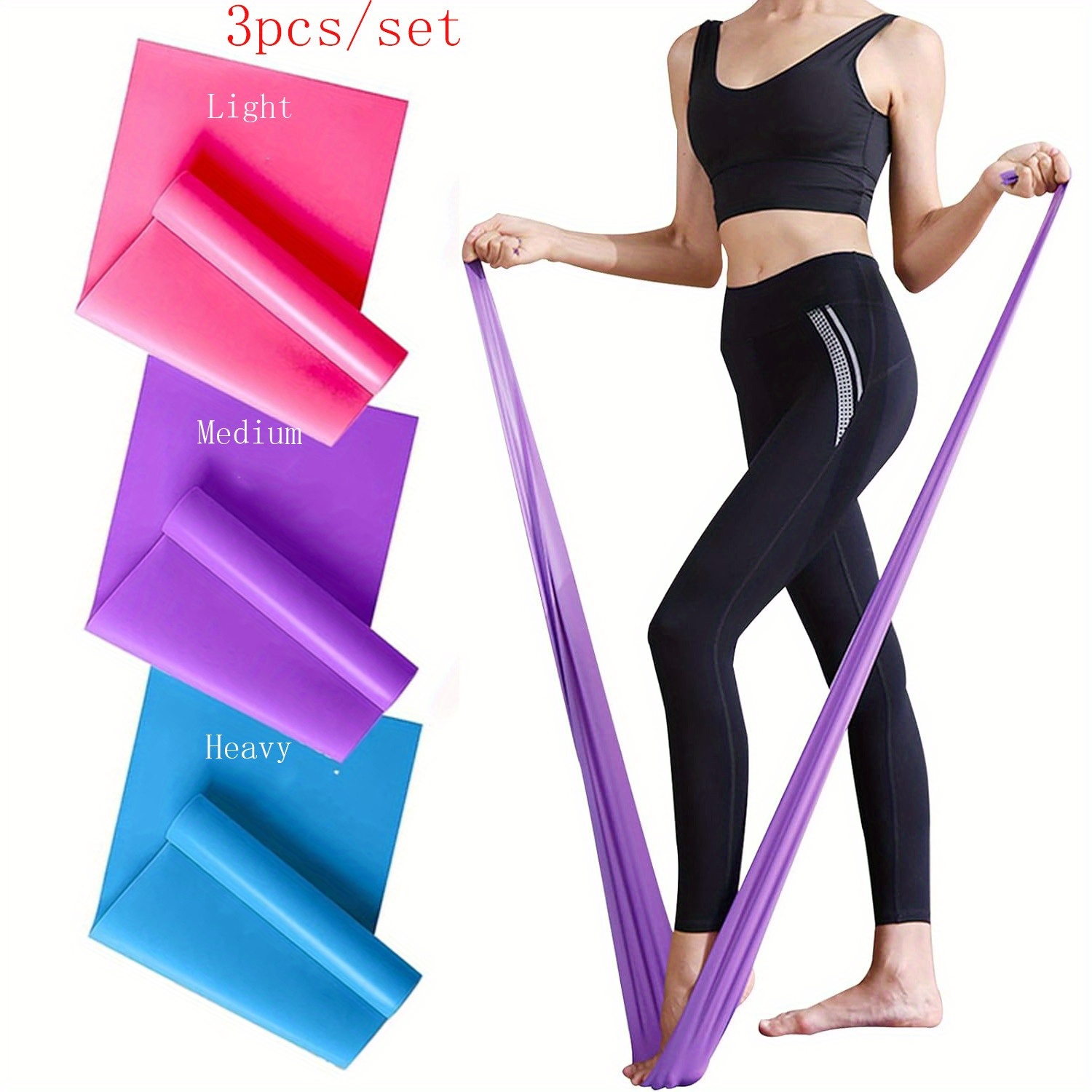 Pilates Bar Kit With Resistance Bands - 1/3 szt. Gumy oporowe dla kobiet