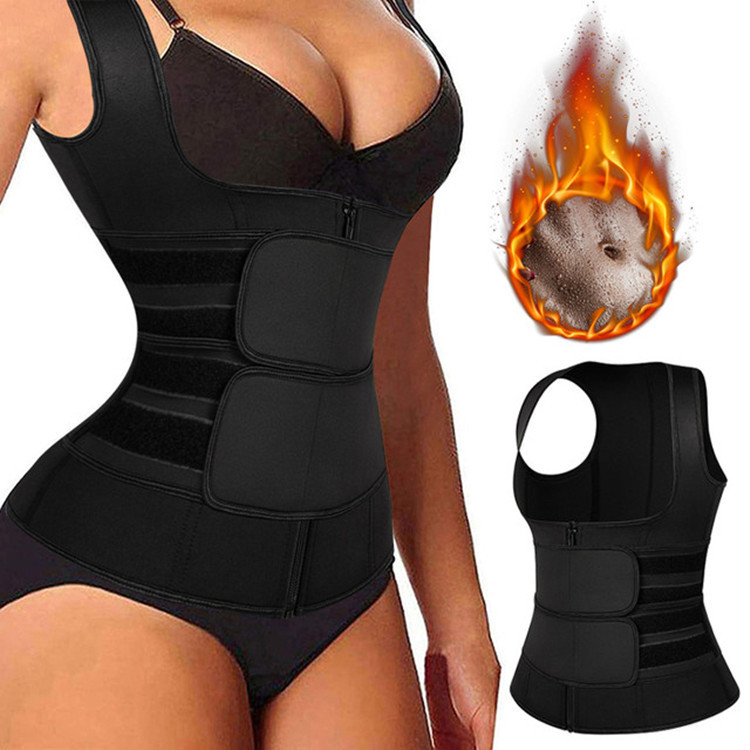 Sweat Waist Trainer Belt Neoprene - Damska neoprenowa bluzka do sauny na