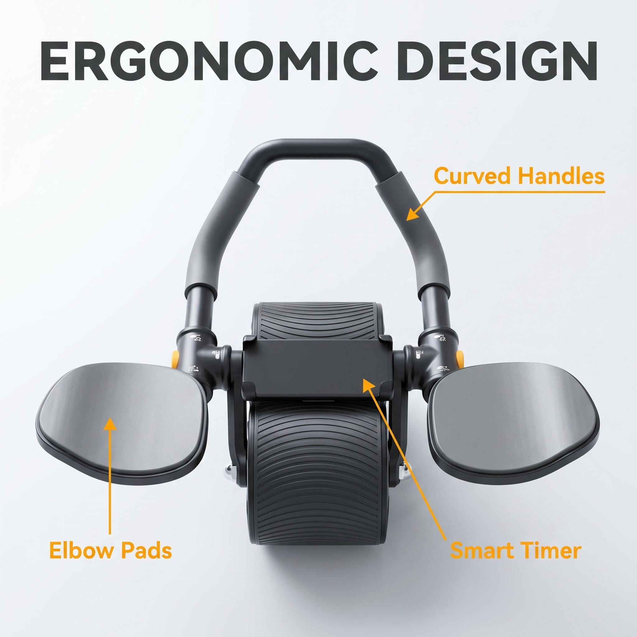 Ab Roller Wheel With Elbow Support - Wałek do ćwiczeń mięśni brzucha 3