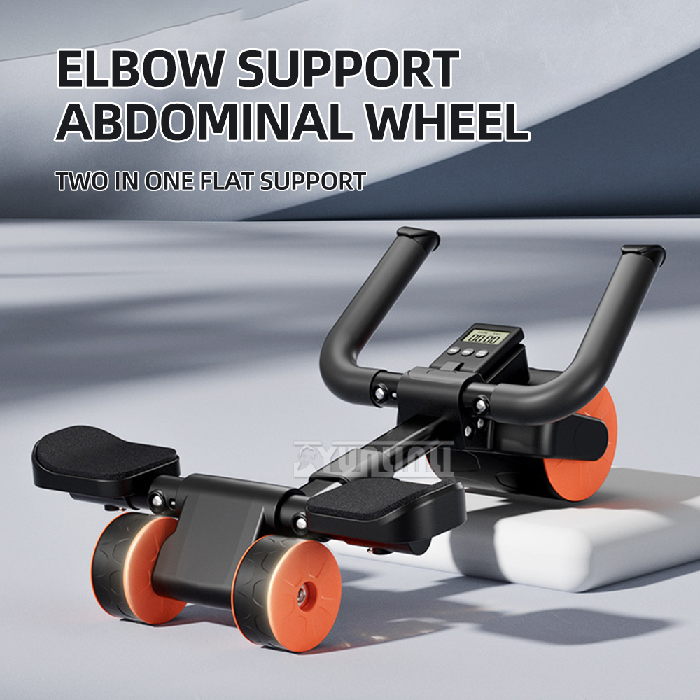 Ab Roller Wheel With Elbow Support - Wielofunkcyjne kółko do ćwiczeń brzucha z