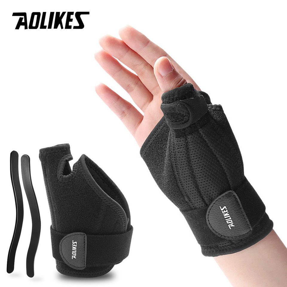 Wrist Wraps Weightlifting Support - AOLIKES 1 sztuk szyna nadgarstka wsparcie