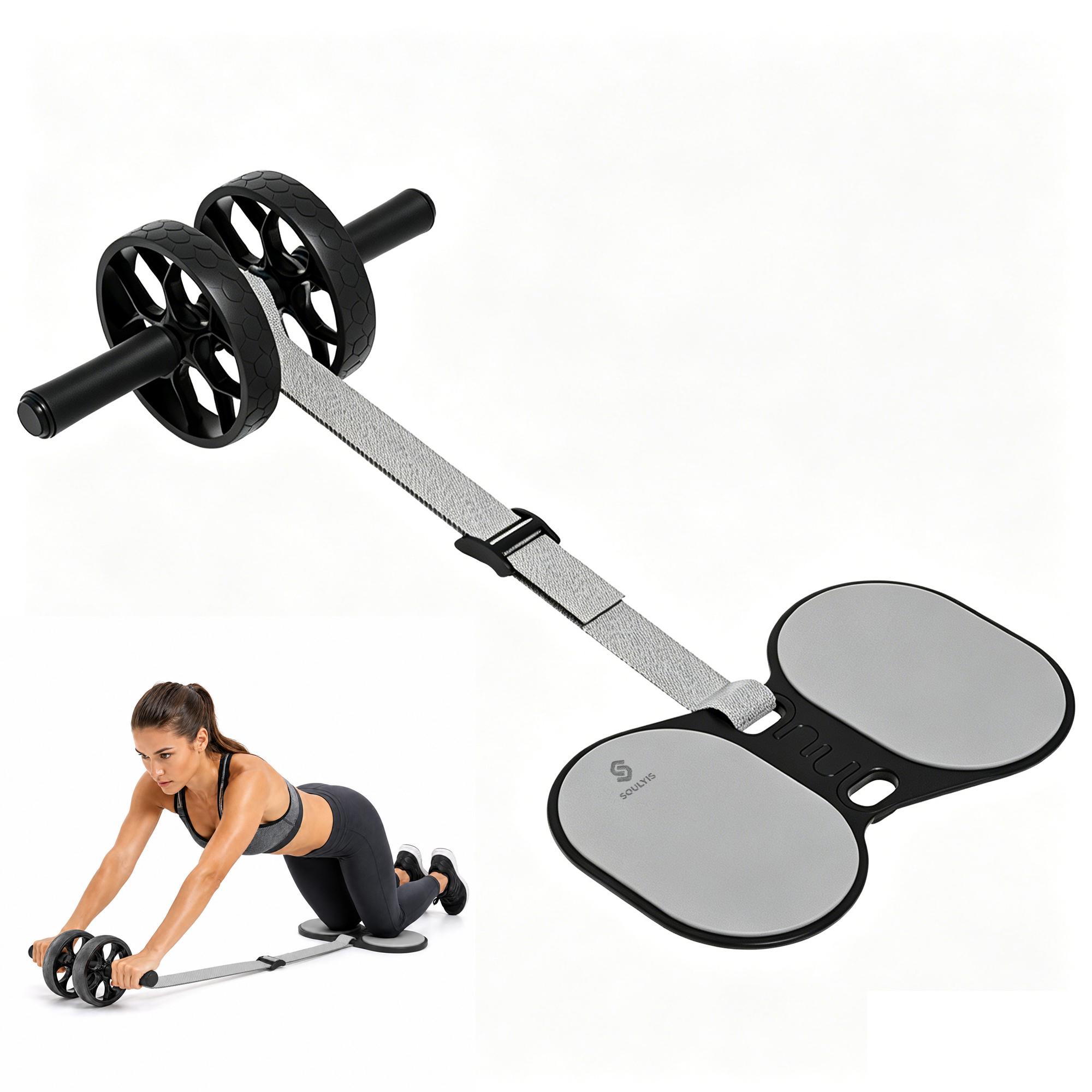 Ab Roller Wheel With Elbow Support - Wałek do ćwiczeń mięśni brzucha z