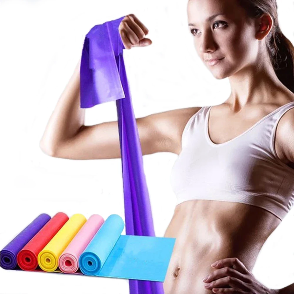 Pilates Bar Kit With Resistance Bands - Elastyczne gumy do jogi, przenośne gumy