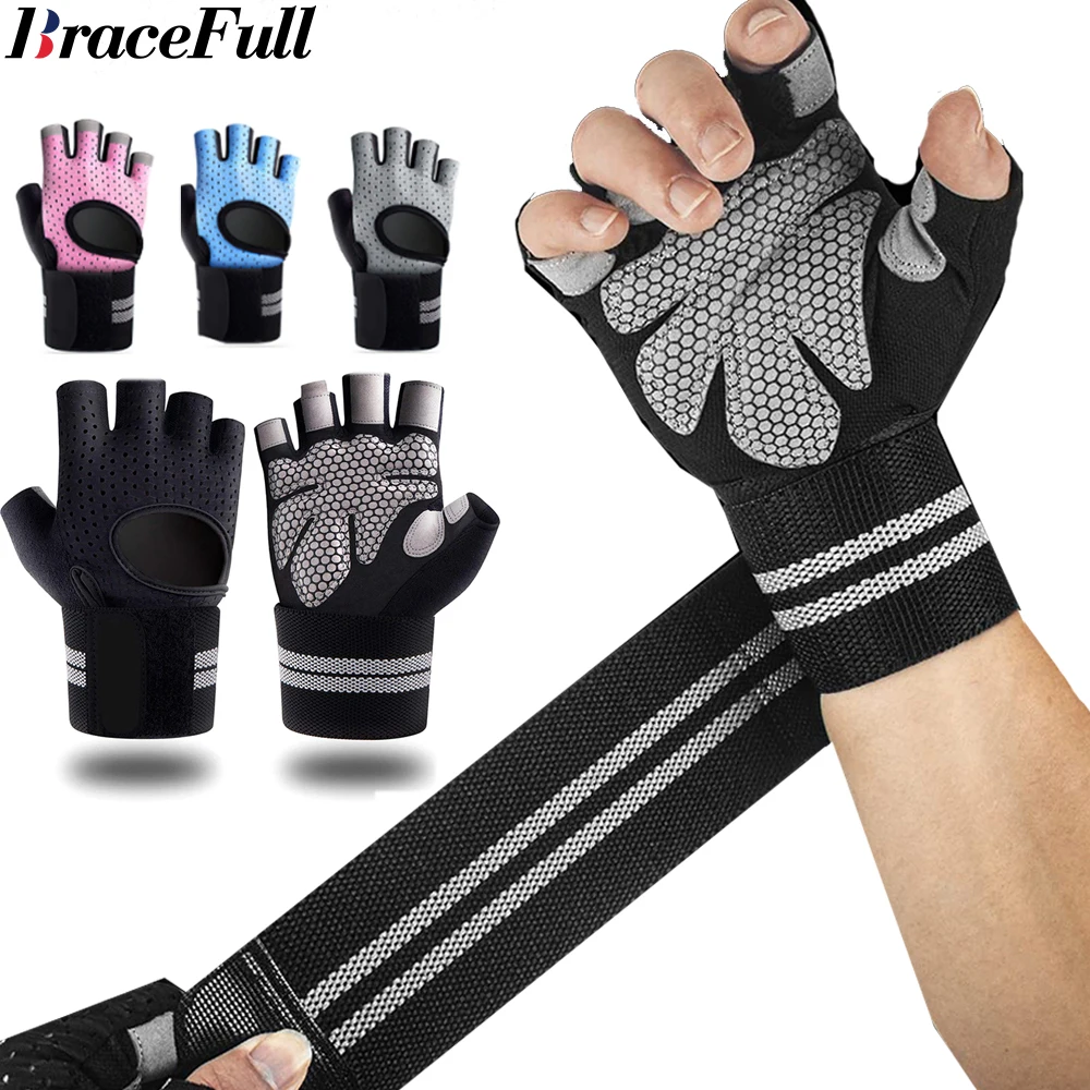 Wrist Wraps Weightlifting Support - 1 para rękawic do ćwiczeń na