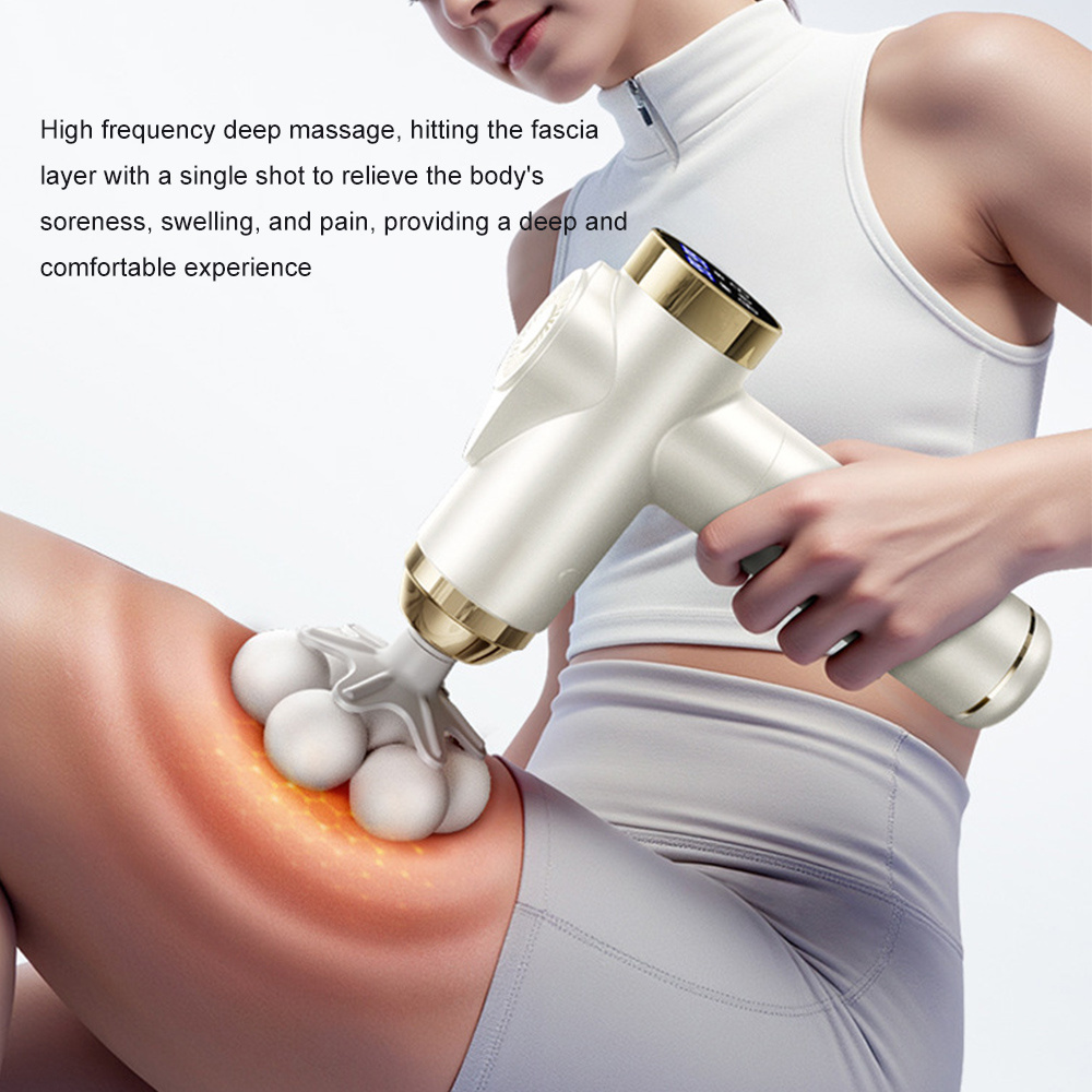 Electric Massage Gun Deep Tissue - Profesjonalny Elektryczny Masażer Powięziowy Wysokiej Częstotliwości