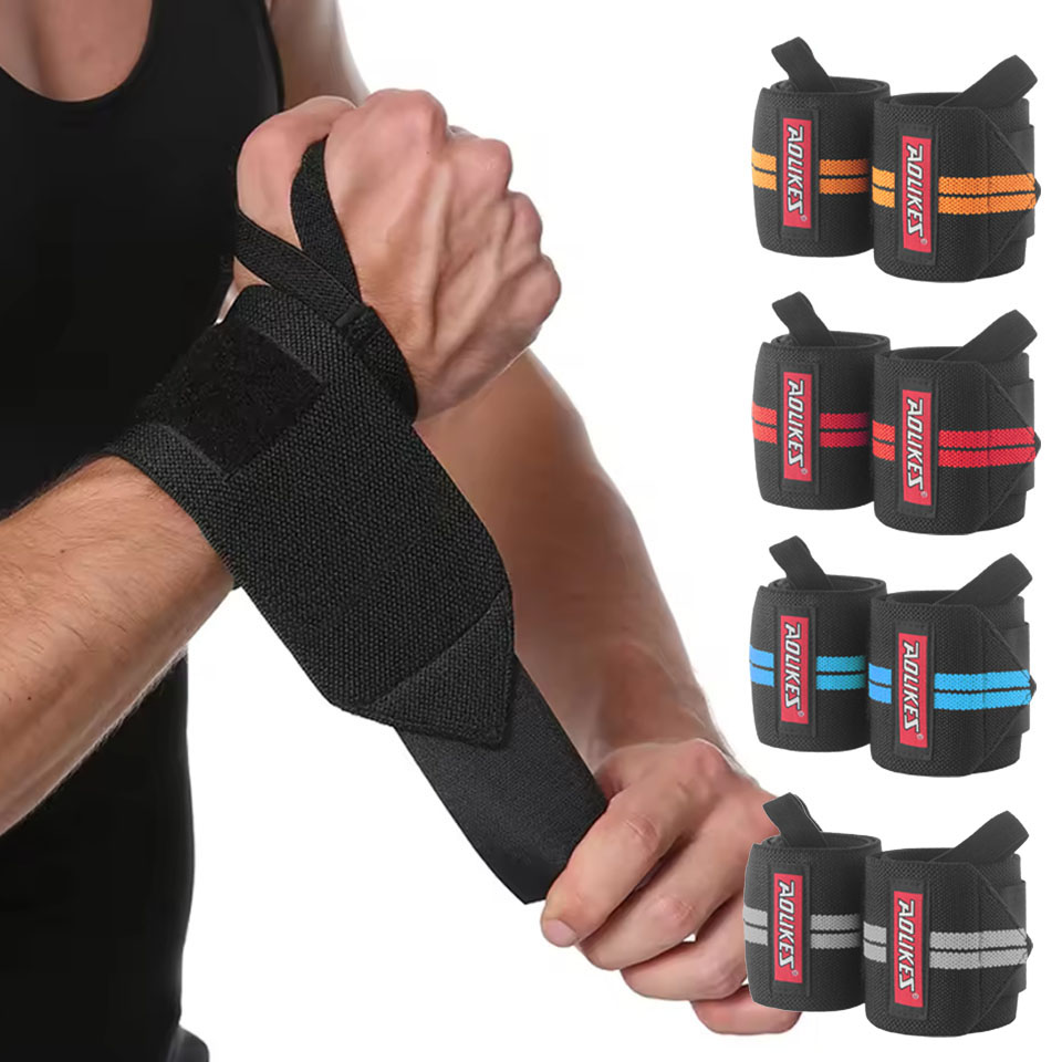 Wrist Wraps Weightlifting Support - AOLIKES Fitness Opaski na Nadgarstki do