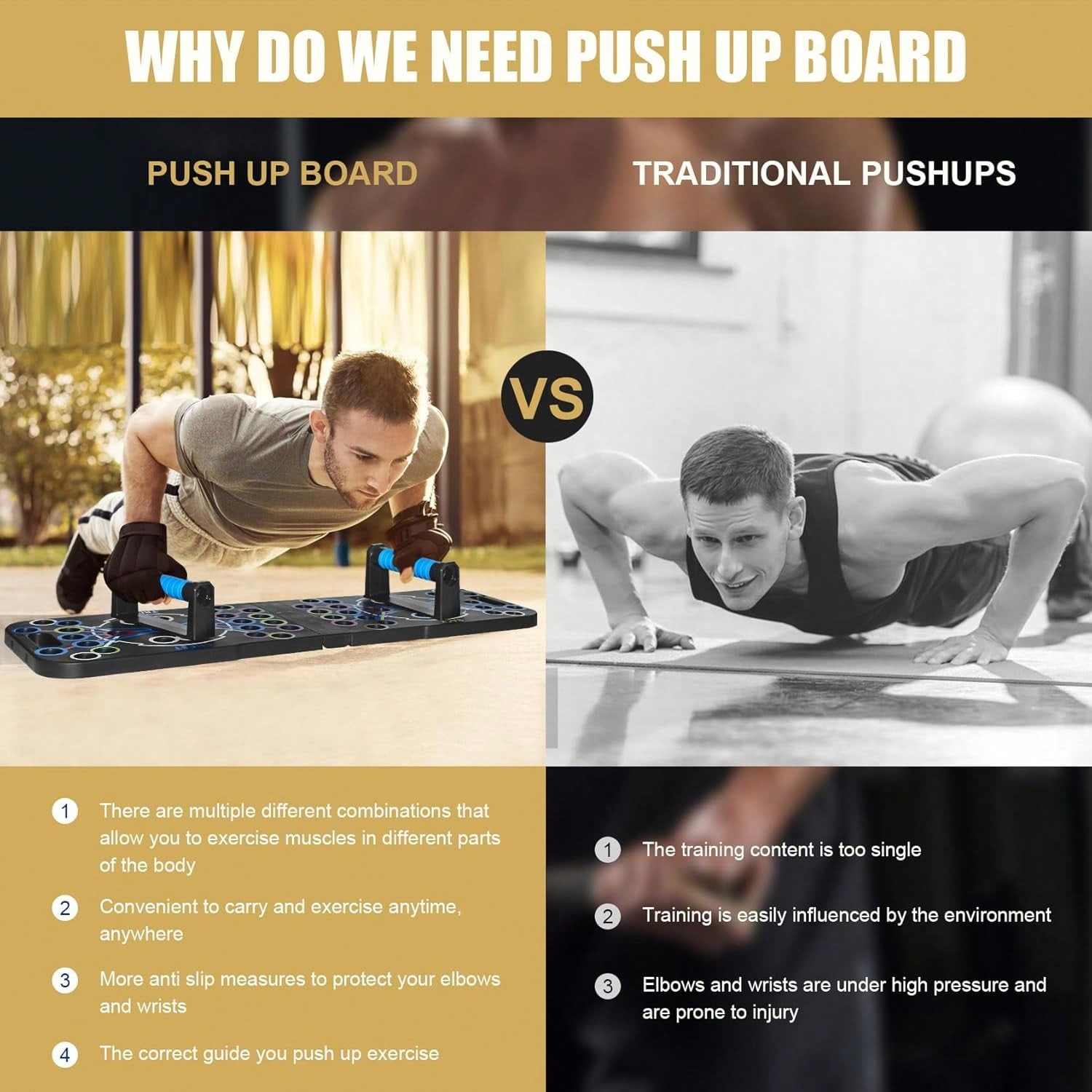 Składany system do ćwiczeń w p – Push Up Board Foldable Multi Function recenzja i cena