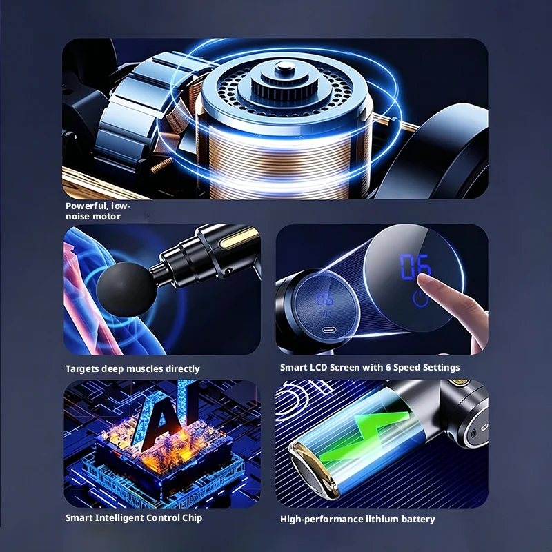 6-biegowy Mini Elektryczny Mas – Electric Massage Gun Deep Tissue recenzja i cena