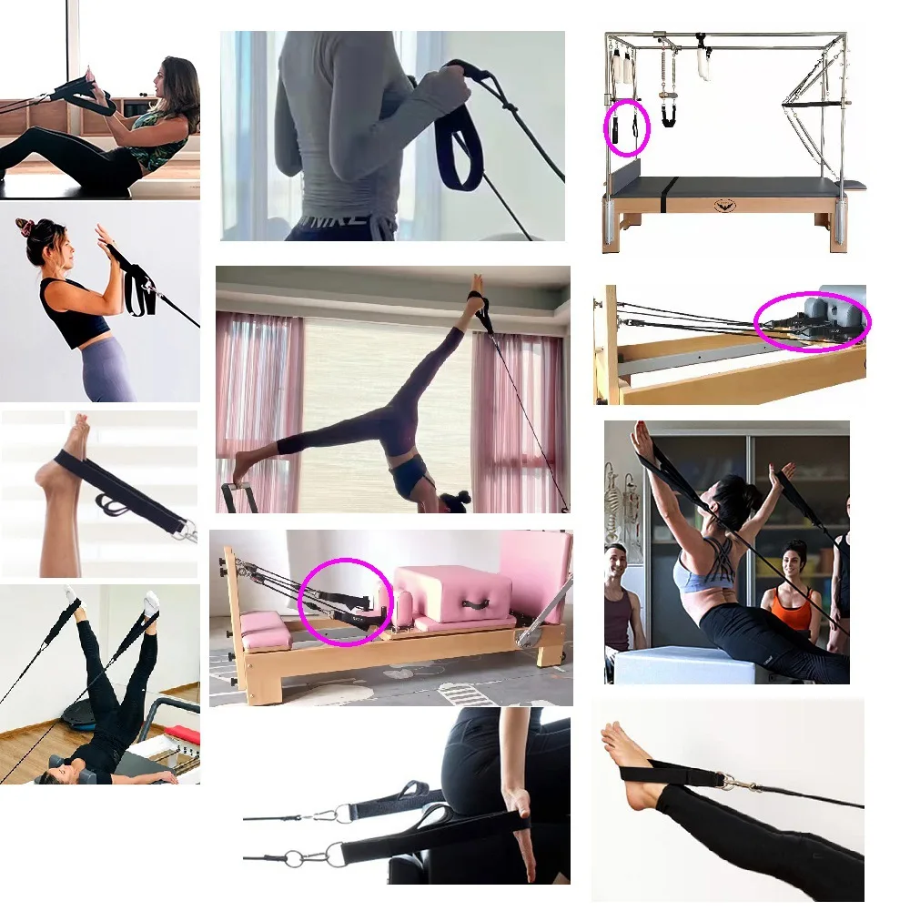 Podwójny elastyczny pierścień  – Pilates Bar Kit With Resistance Bands recenzja i cena