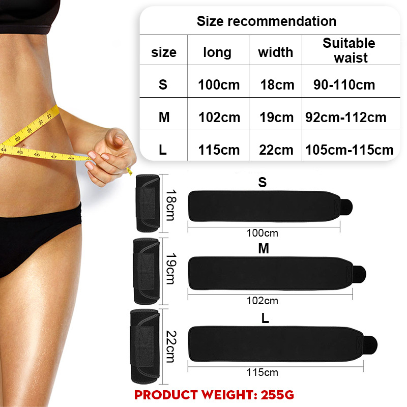 1PC Pas wyszczuplający talię P – Sweat Waist Trainer Belt Neoprene recenzja i cena