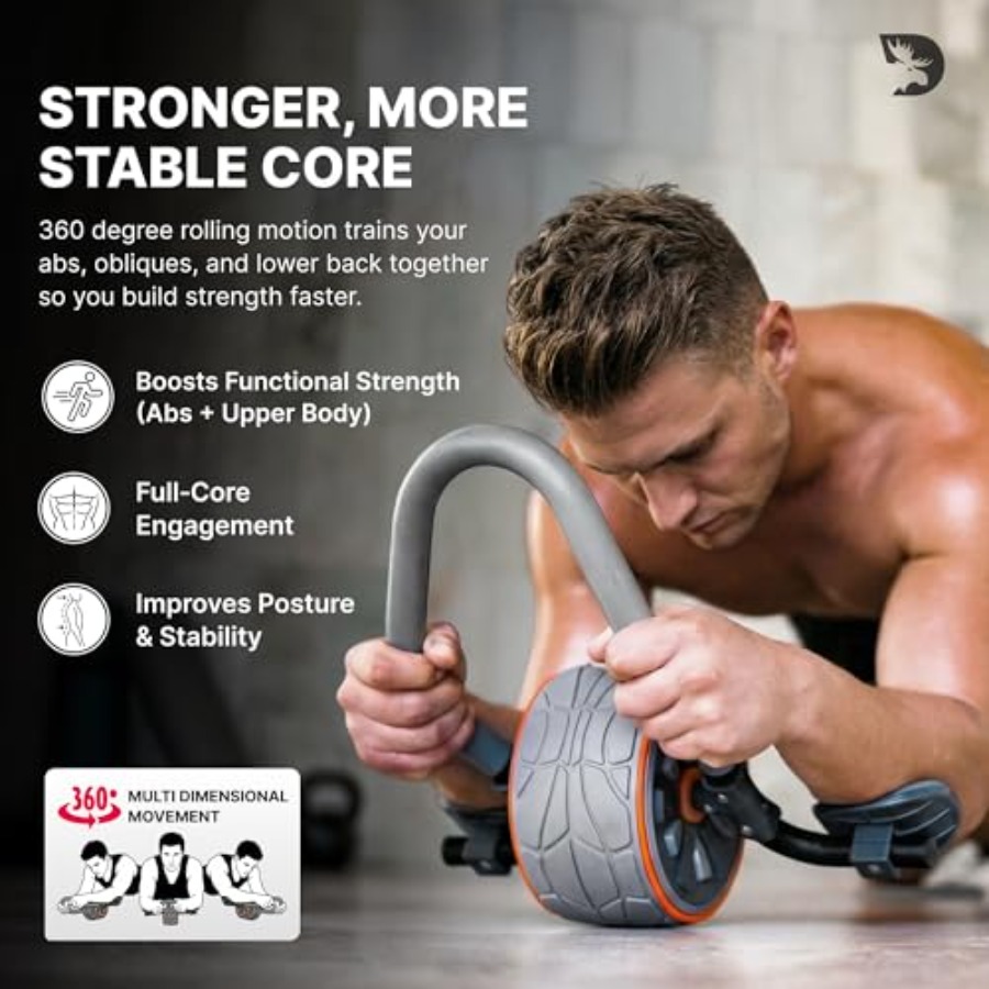 Kółko do ćwiczeń AB z podparci – Ab Roller Wheel With Elbow Support recenzja i cena