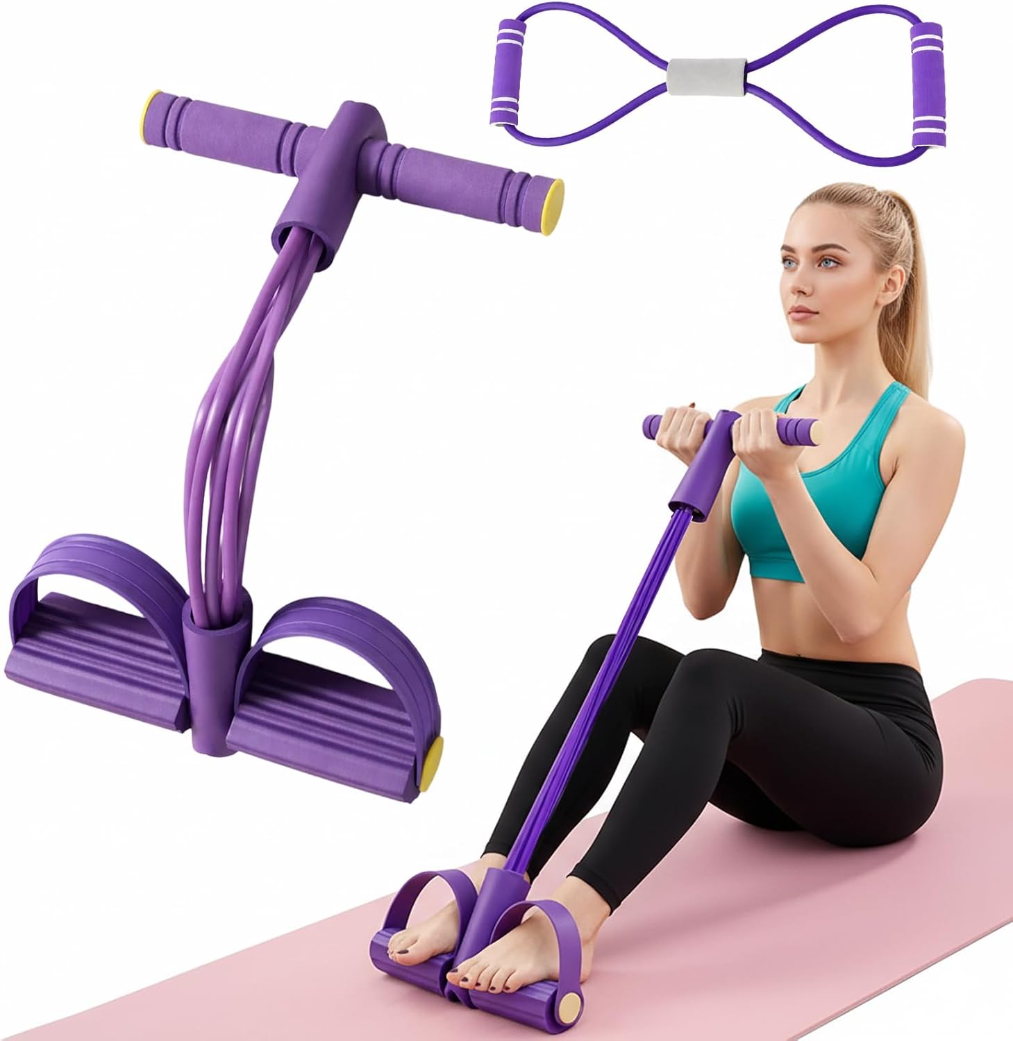 Zestaw fitnessowy dla kobiet o – Resistance Bands Set With Handles recenzja i cena