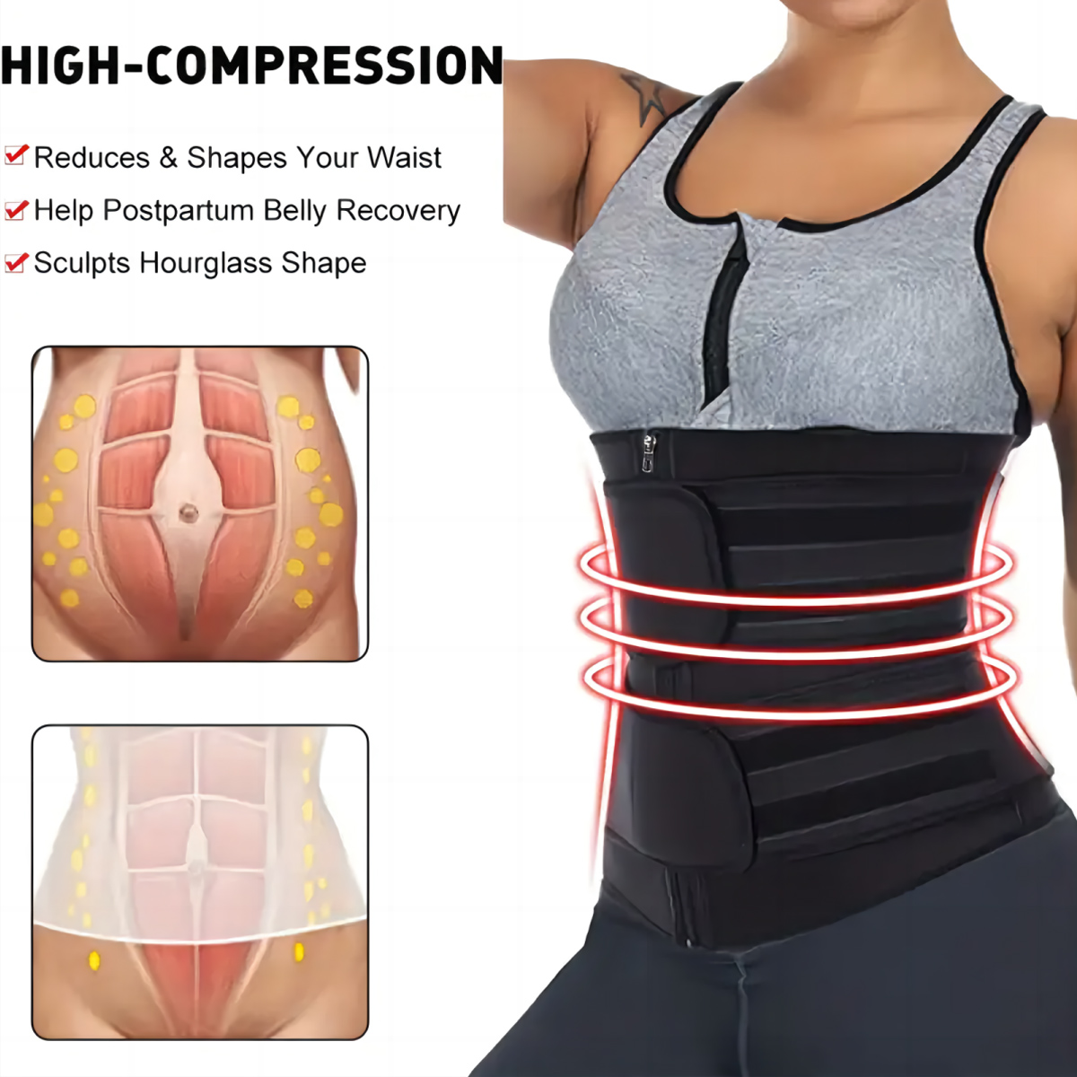 Damski pas wyszczuplający z po – Sweat Waist Trainer Belt Neoprene recenzja i cena