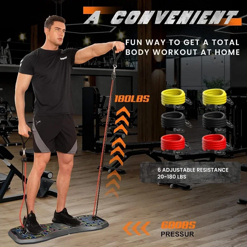 Wielofunkcyjna deska do pompek – Pilates Bar Kit With Resistance Bands recenzja i cena