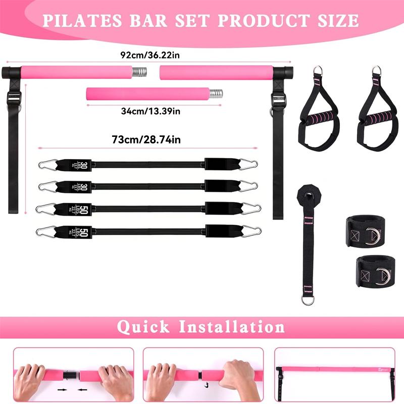 Wielofunkcyjny zestaw do pilat – Pilates Bar Kit With Resistance Bands recenzja i cena