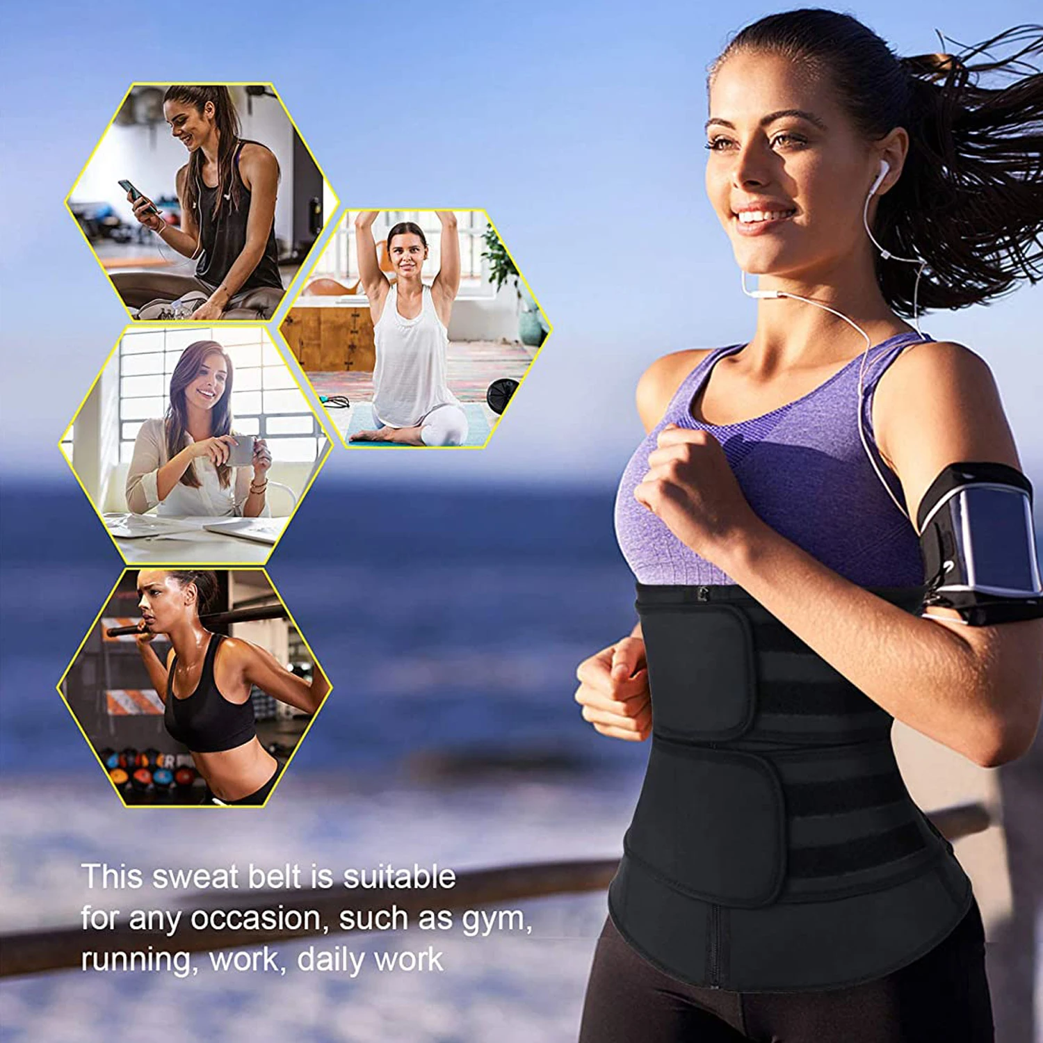 Neoprenowy pas treningowy do t – Sweat Waist Trainer Belt Neoprene recenzja i cena