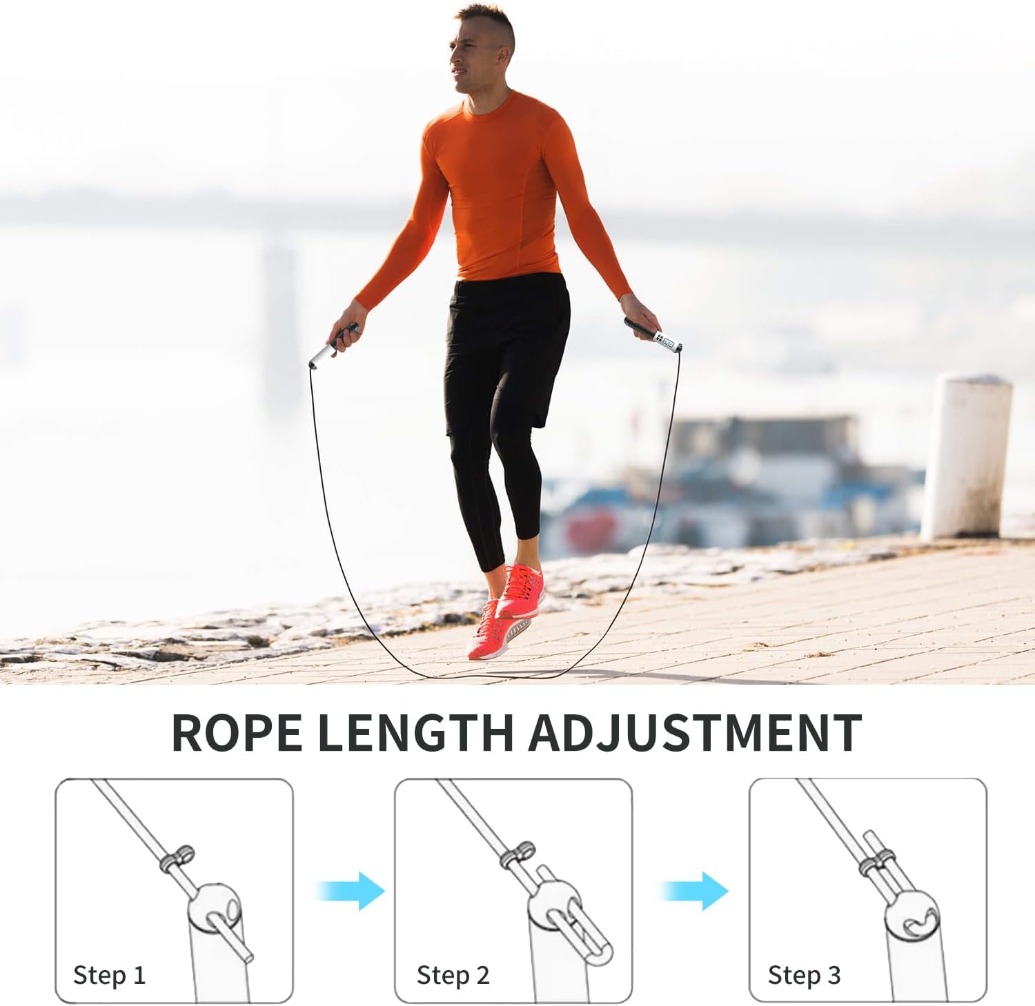 Skakanka bezprzewodowa 6 cm z  – Smart Jump Rope Digital Counter recenzja i cena