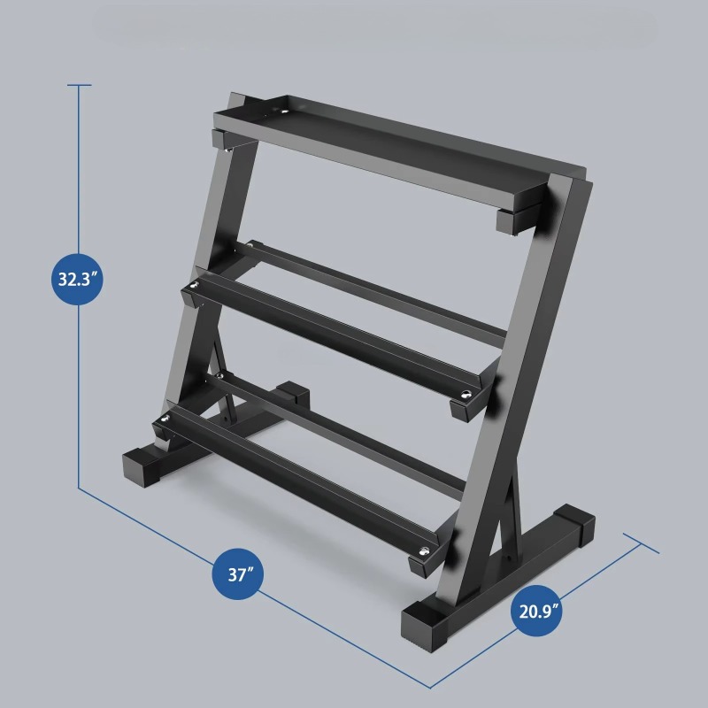 3-poziomowy stojak na hantle,  – Fitness Equipment recenzja i cena