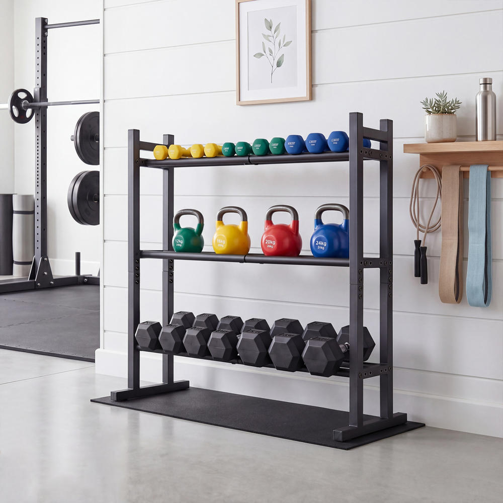 Wytrzymały 3-poziomowy stojak  – Fitness Equipment recenzja i cena