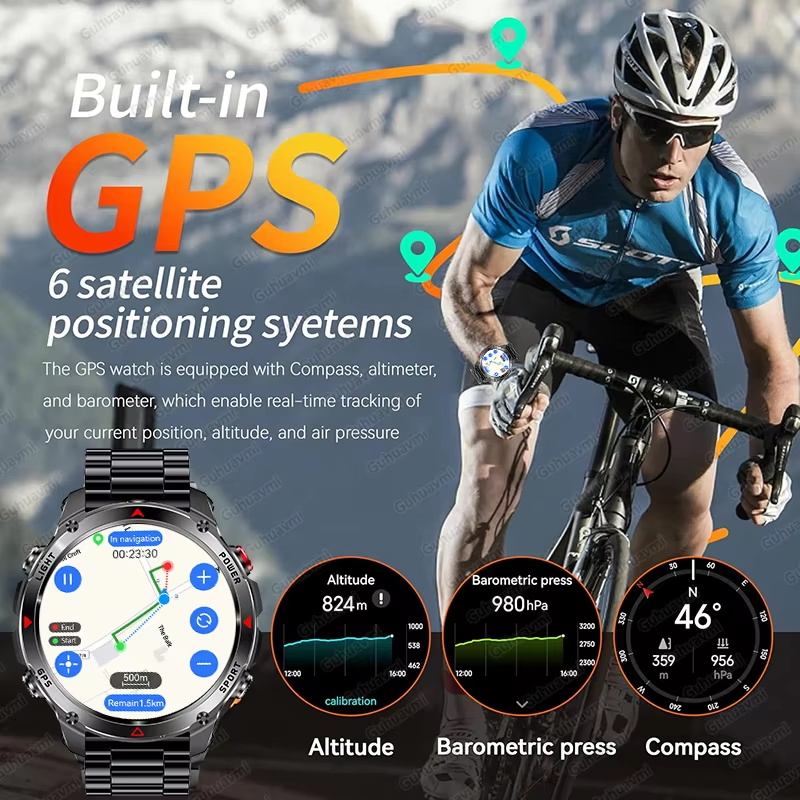 Wojskowy Smartwatch GPS 540mAh – Resistance Bands Set With Handles recenzja i cena