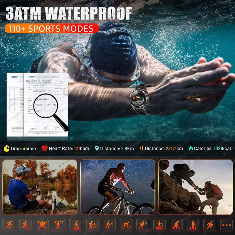 Wojskowy Smartwatch GPS 540mAh – Resistance Bands Set With Handles recenzja i cena