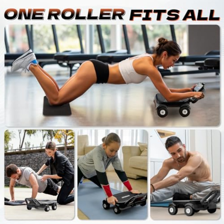 Kółko do ćwiczeń mięśni brzuch – Ab Roller Wheel With Elbow Support recenzja i cena